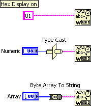 How to write array to rs232